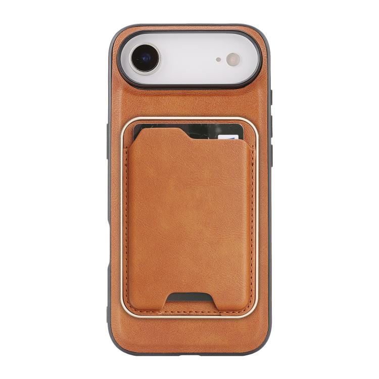 For iPhone Air Kalebol Slim MagSafe Ring Magnetic Card Bag Leather Phone Case