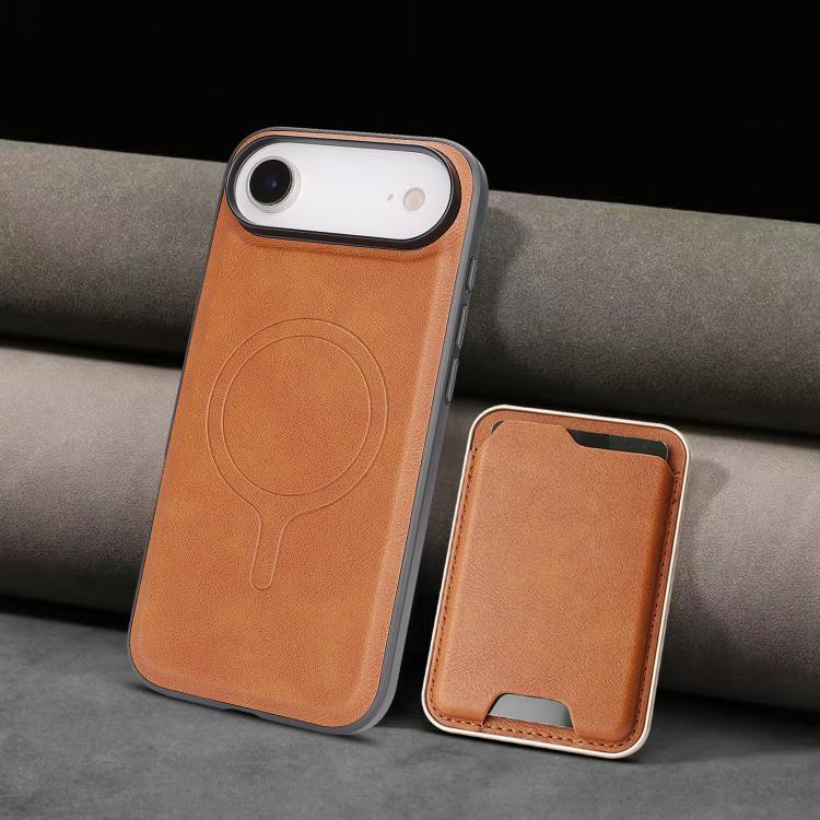 For iPhone Air Kalebol Slim MagSafe Ring Magnetic Card Bag Leather Phone Case