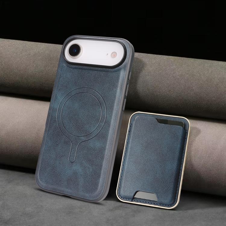 For iPhone Air Kalebol Slim MagSafe Ring Magnetic Card Bag Leather Phone Case