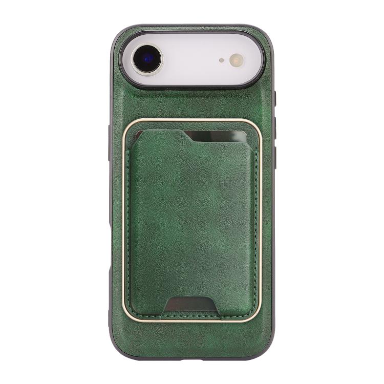 For iPhone Air Kalebol Slim MagSafe Ring Magnetic Card Bag Leather Phone Case