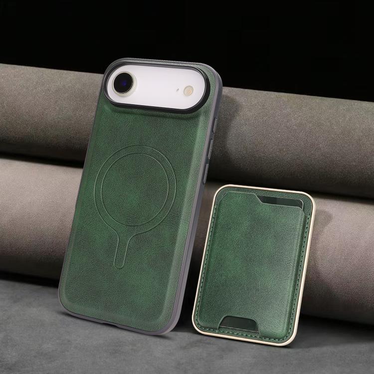 For iPhone Air Kalebol Slim MagSafe Ring Magnetic Card Bag Leather Phone Case