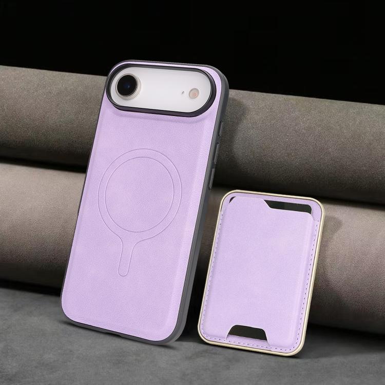 For iPhone Air Kalebol Slim MagSafe Ring Magnetic Card Bag Leather Phone Case