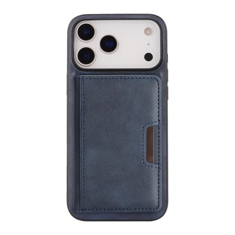 For iPhone 17 Pro Kalebol Strong MagSafe Magnetic Two-Fold Card Bag Leather Phone Case
