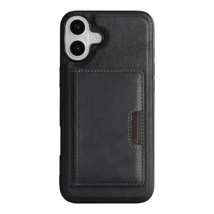 For iPhone 17 Kalebol Strong MagSafe Magnetic Two-Fold Card Bag Leather Phone Case