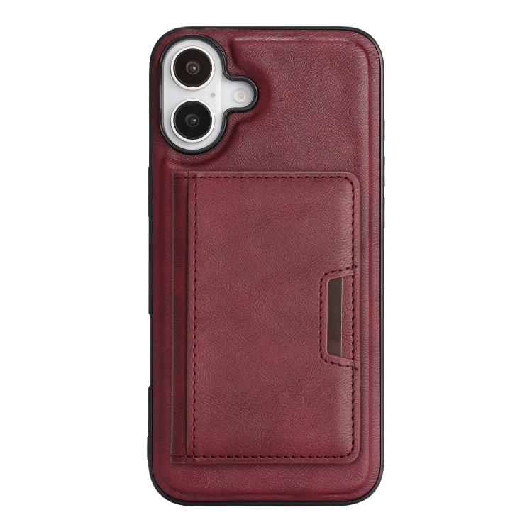 For iPhone 17 Kalebol Strong MagSafe Magnetic Two-Fold Card Bag Leather Phone Case