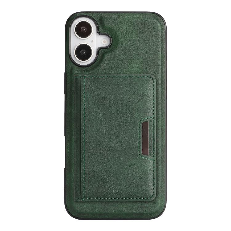 For iPhone 17 Kalebol Strong MagSafe Magnetic Two-Fold Card Bag Leather Phone Case