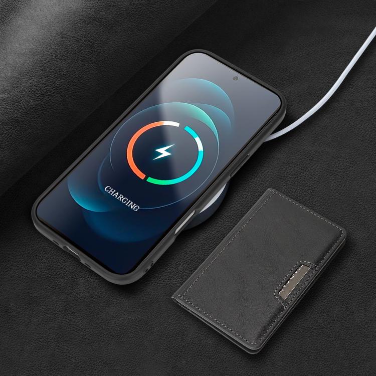For iPhone Air Kalebol Strong MagSafe Magnetic Two-Fold Card Bag Leather Phone Case