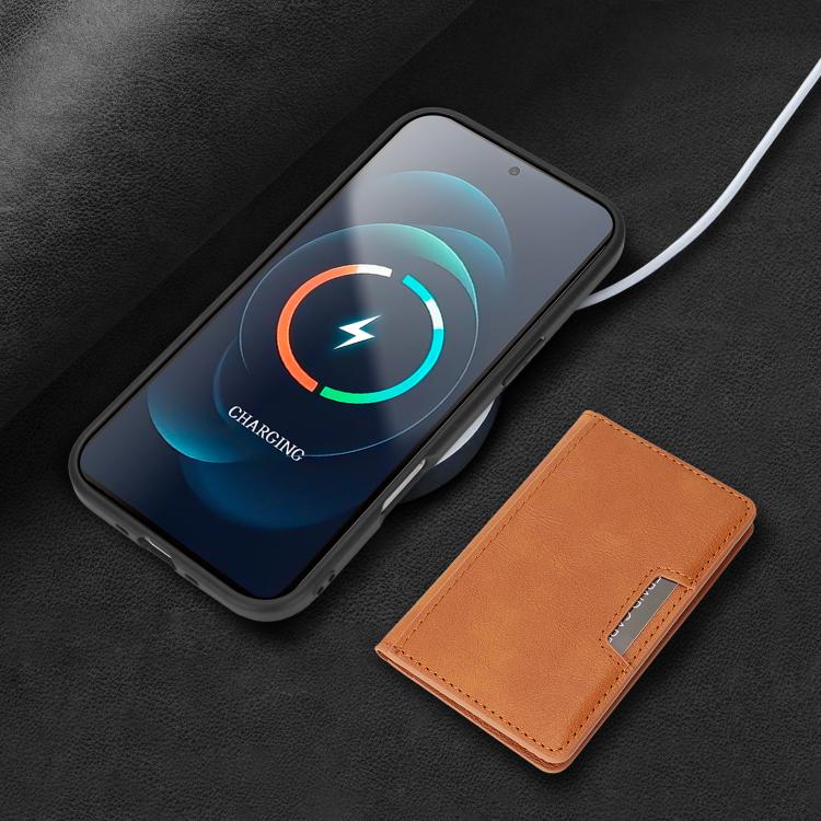 For iPhone Air Kalebol Strong MagSafe Magnetic Two-Fold Card Bag Leather Phone Case