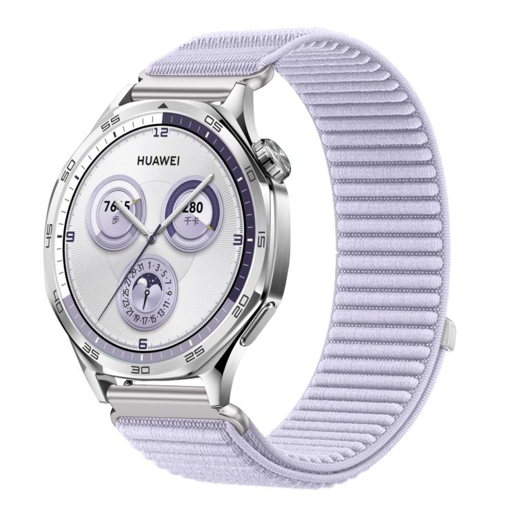 18mm Woven Nylon Hook And Loop Fastener Metal Interface Watch Band