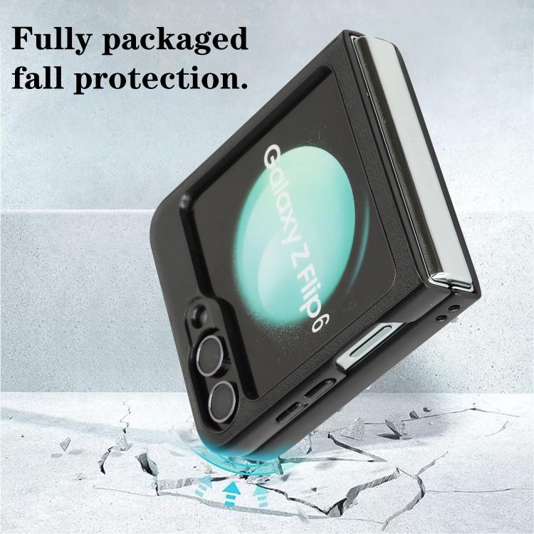For Samsung Galaxy Z Flip6 / Flip7 FE Kalebol Slim MagSafe Ring Magnetic Card Bag Leather Phone Case