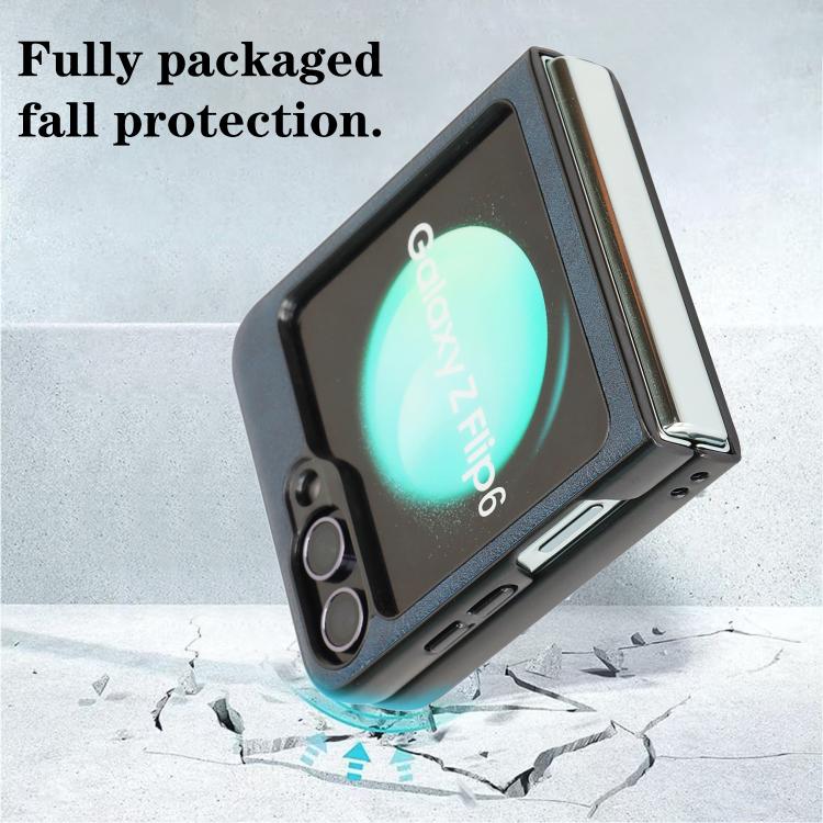 For Samsung Galaxy Z Flip6 / Flip7 FE Kalebol Slim MagSafe Ring Magnetic Card Bag Leather Phone Case