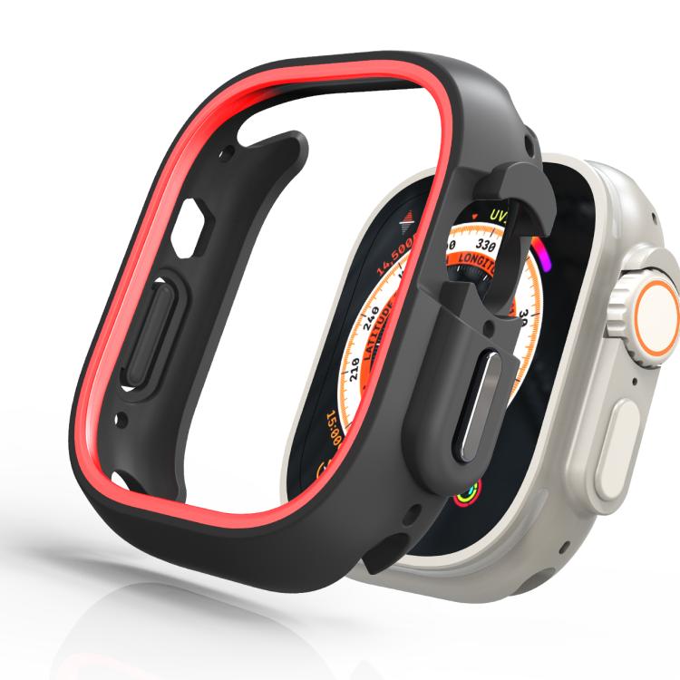 For Apple Watch Ultra 3 / 2 / 1 49mm Two-Color Half Wrap PC Protective Case