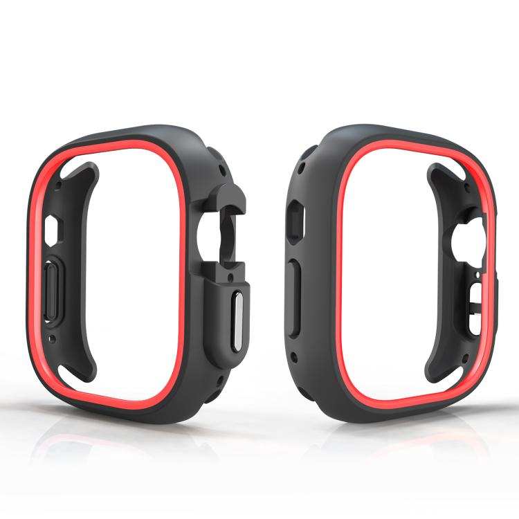 For Apple Watch Ultra 3 / 2 / 1 49mm Two-Color Half Wrap PC Protective Case