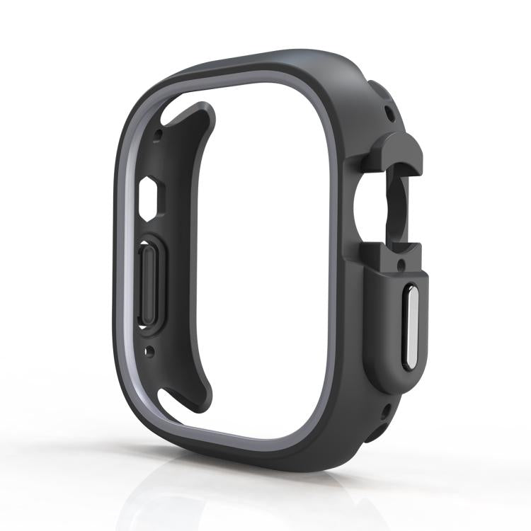 For Apple Watch Ultra 3 / 2 / 1 49mm Two-Color Half Wrap PC Protective Case
