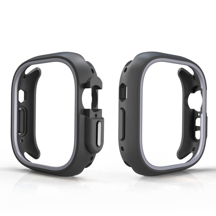 For Apple Watch Ultra 3 / 2 / 1 49mm Two-Color Half Wrap PC Protective Case