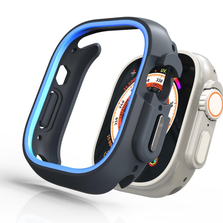 For Apple Watch Ultra 3 / 2 / 1 49mm Two-Color Half Wrap PC Protective Case