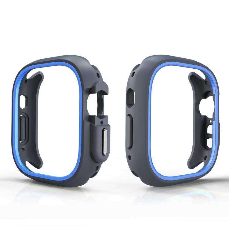 For Apple Watch Ultra 3 / 2 / 1 49mm Two-Color Half Wrap PC Protective Case