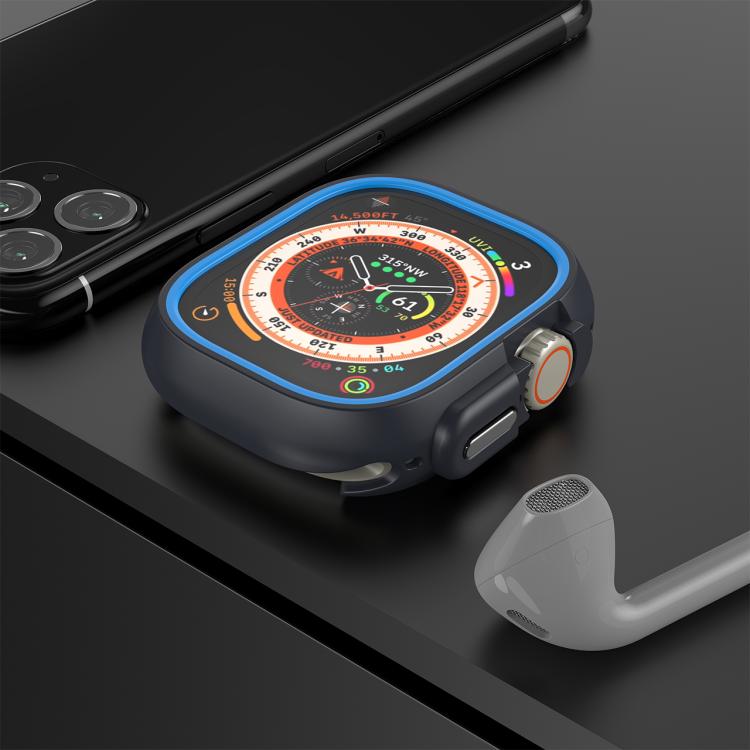 For Apple Watch Ultra 3 / 2 / 1 49mm Two-Color Half Wrap PC Protective Case