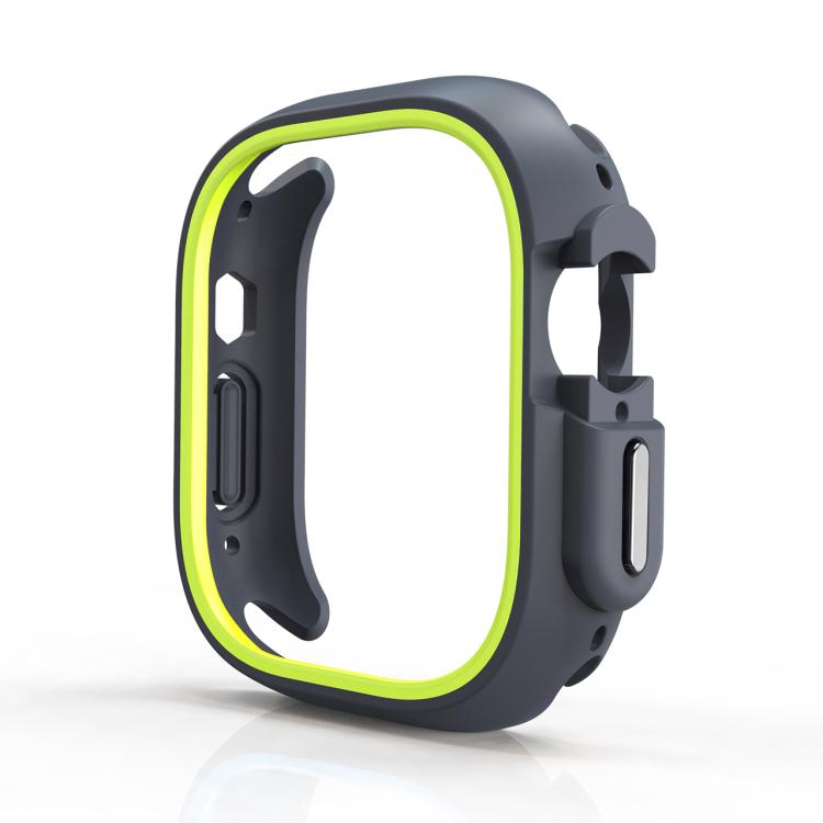 For Apple Watch Ultra 3 / 2 / 1 49mm Two-Color Half Wrap PC Protective Case