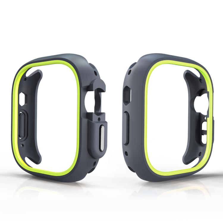 For Apple Watch Ultra 3 / 2 / 1 49mm Two-Color Half Wrap PC Protective Case