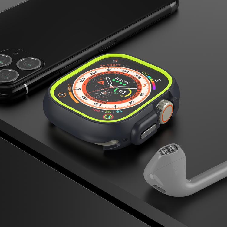 For Apple Watch Ultra 3 / 2 / 1 49mm Two-Color Half Wrap PC Protective Case