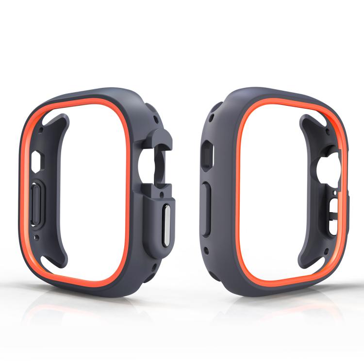For Apple Watch Ultra 3 / 2 / 1 49mm Two-Color Half Wrap PC Protective Case