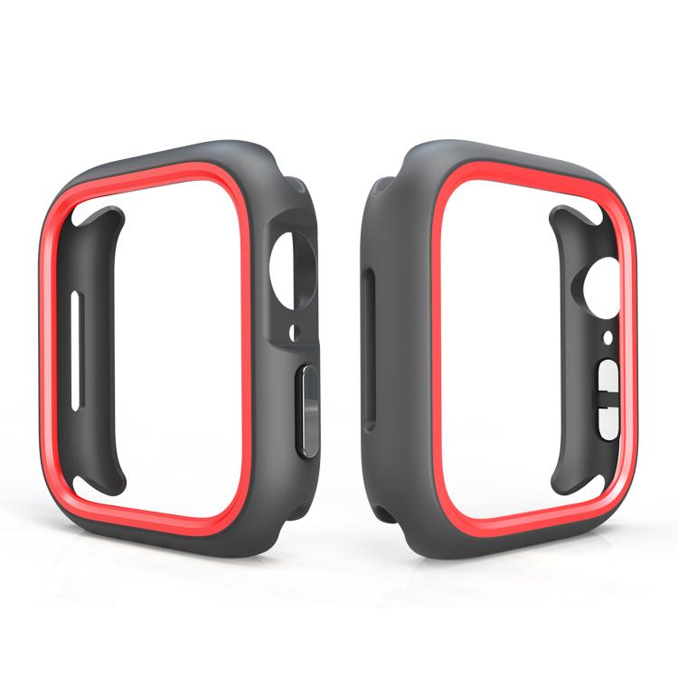For Apple Watch Series 6 / 5 / 4 / SE 3 / SE 2 / SE 1 44mm / 9 / 8 / 7 45mm Two-Color Half Wrap PC Protective Case