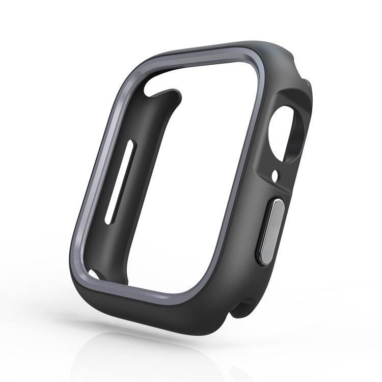 For Apple Watch Series 6 / 5 / 4 / SE 3 / SE 2 / SE 1 44mm / 9 / 8 / 7 45mm Two-Color Half Wrap PC Protective Case