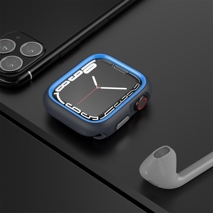 For Apple Watch Series 6 / 5 / 4 / SE 3 / SE 2 / SE 1 44mm / 9 / 8 / 7 45mm Two-Color Half Wrap PC Protective Case