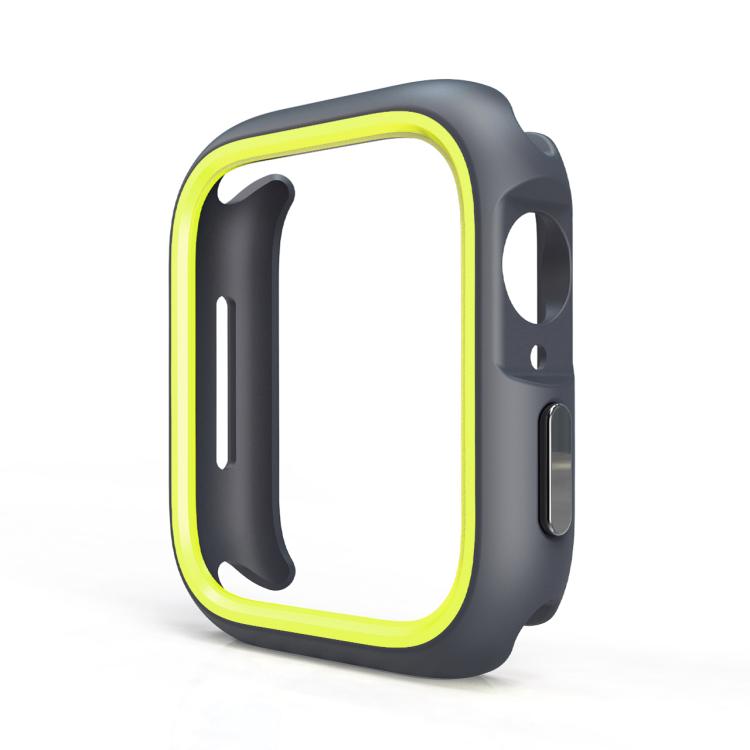 For Apple Watch Series 6 / 5 / 4 / SE 3 / SE 2 / SE 1 44mm / 9 / 8 / 7 45mm Two-Color Half Wrap PC Protective Case