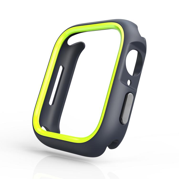 For Apple Watch Series 6 / 5 / 4 / SE 3 / SE 2 / SE 1 44mm / 9 / 8 / 7 45mm Two-Color Half Wrap PC Protective Case