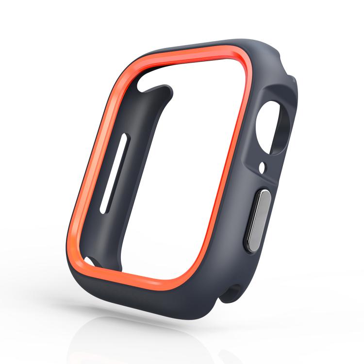 For Apple Watch Series 6 / 5 / 4 / SE 3 / SE 2 / SE 1 44mm / 9 / 8 / 7 45mm Two-Color Half Wrap PC Protective Case