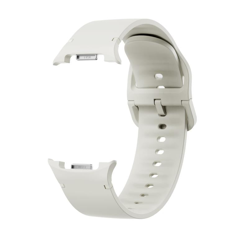 For Samsung Galaxy Watch8 / Watch8 Classic Solid Color Stitched Silicone Watch Band, Size:S