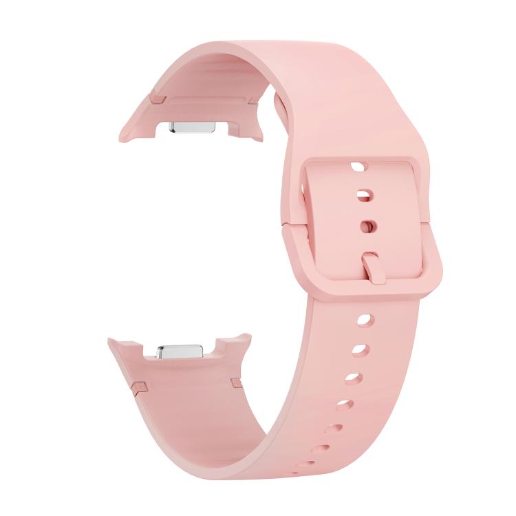 For Samsung Galaxy Watch8 / Watch8 Classic Solid Color Stitched Silicone Watch Band, Size:S