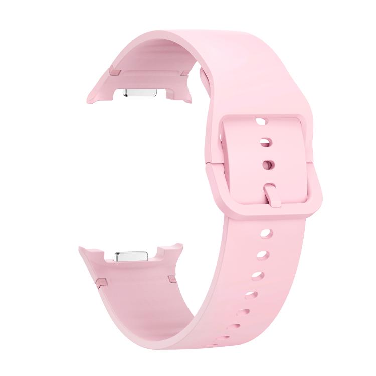 For Samsung Galaxy Watch8 / Watch8 Classic Solid Color Stitched Silicone Watch Band, Size:S