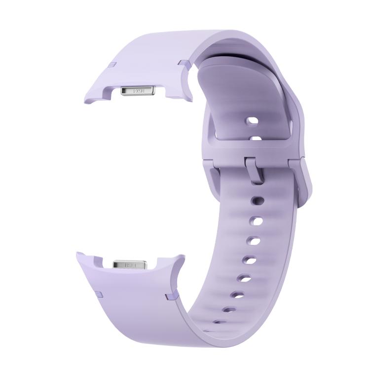 For Samsung Galaxy Watch8 / Watch8 Classic Solid Color Stitched Silicone Watch Band, Size:S