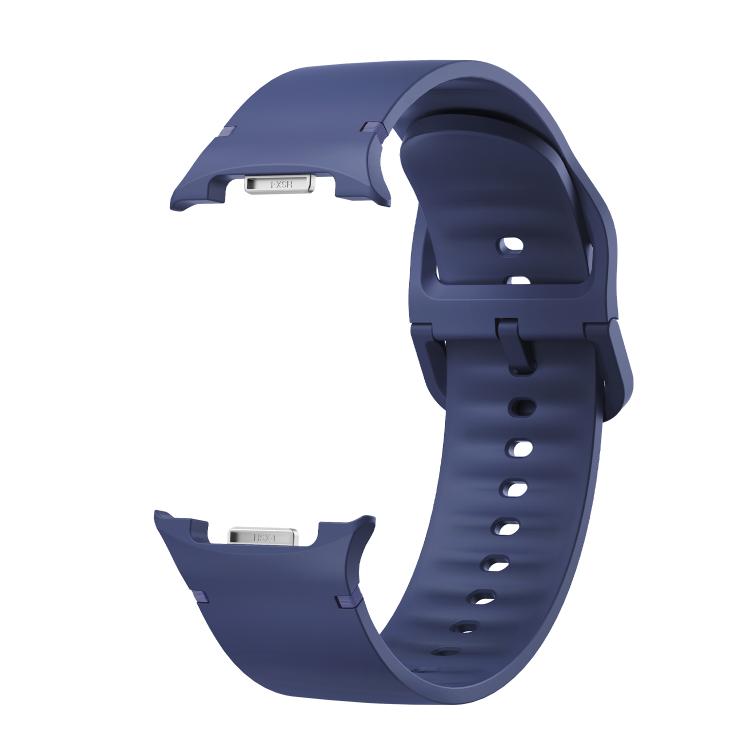 For Samsung Galaxy Watch8 / Watch8 Classic Solid Color Stitched Silicone Watch Band, Size:S