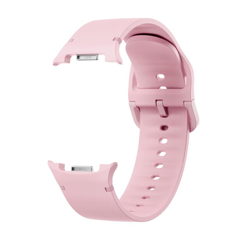 For Samsung Galaxy Watch8 / Watch8 Classic Solid Color Stitched Silicone Watch Band, Size:M