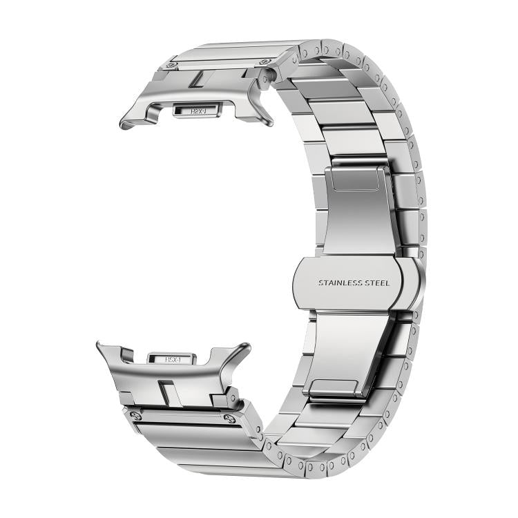 For Samsung Galaxy Watch8 / Watch8 Classic Bamboo Joint Stainless Steel Watch Band