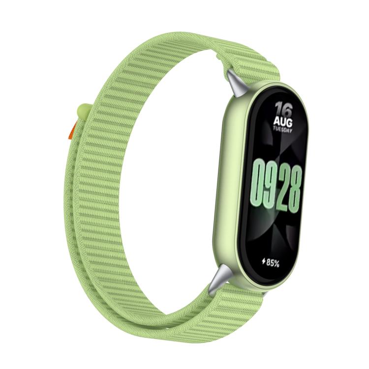 For Xiaomi Smart Band 10 / 9 / 8 Tail Style Nylon Hook And Loop Fastener Watch Band