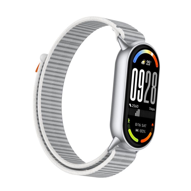 For Xiaomi Smart Band 10 / 9 / 8 Tail Style Nylon Hook And Loop Fastener Watch Band