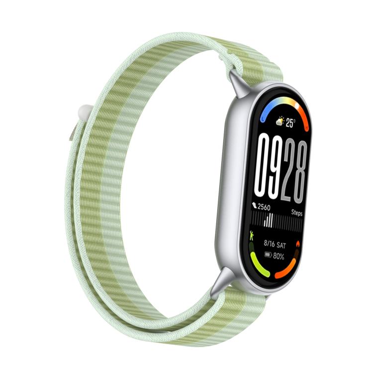 For Xiaomi Smart Band 10 / 9 / 8 Tail Style Nylon Hook And Loop Fastener Watch Band