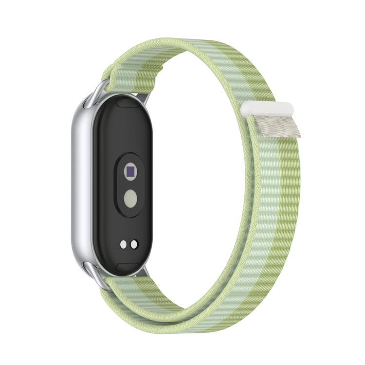 For Xiaomi Smart Band 10 / 9 / 8 Tail Style Nylon Hook And Loop Fastener Watch Band