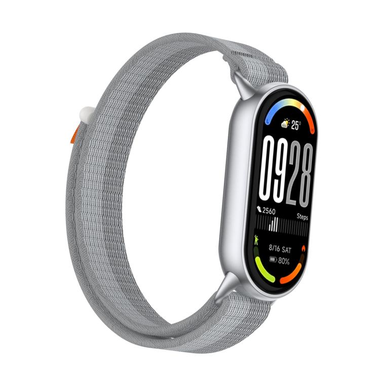 For Xiaomi Smart Band 10 / 9 / 8 Tail Style Nylon Hook And Loop Fastener Watch Band