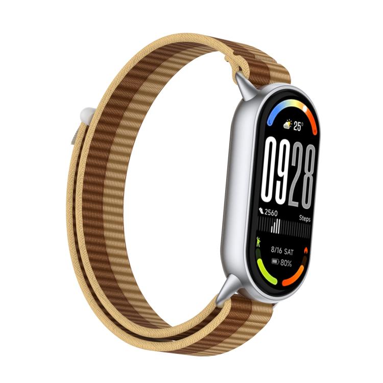 For Xiaomi Smart Band 10 / 9 / 8 Tail Style Nylon Hook And Loop Fastener Watch Band