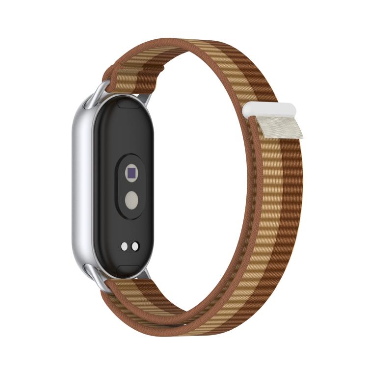 For Xiaomi Smart Band 10 / 9 / 8 Tail Style Nylon Hook And Loop Fastener Watch Band