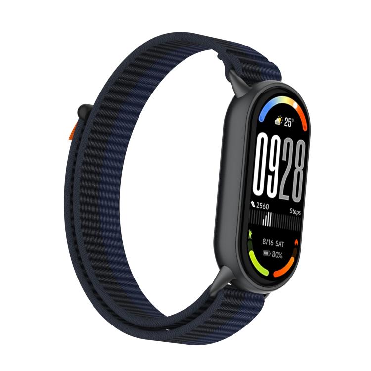 For Xiaomi Smart Band 10 / 9 / 8 Tail Style Nylon Hook And Loop Fastener Watch Band