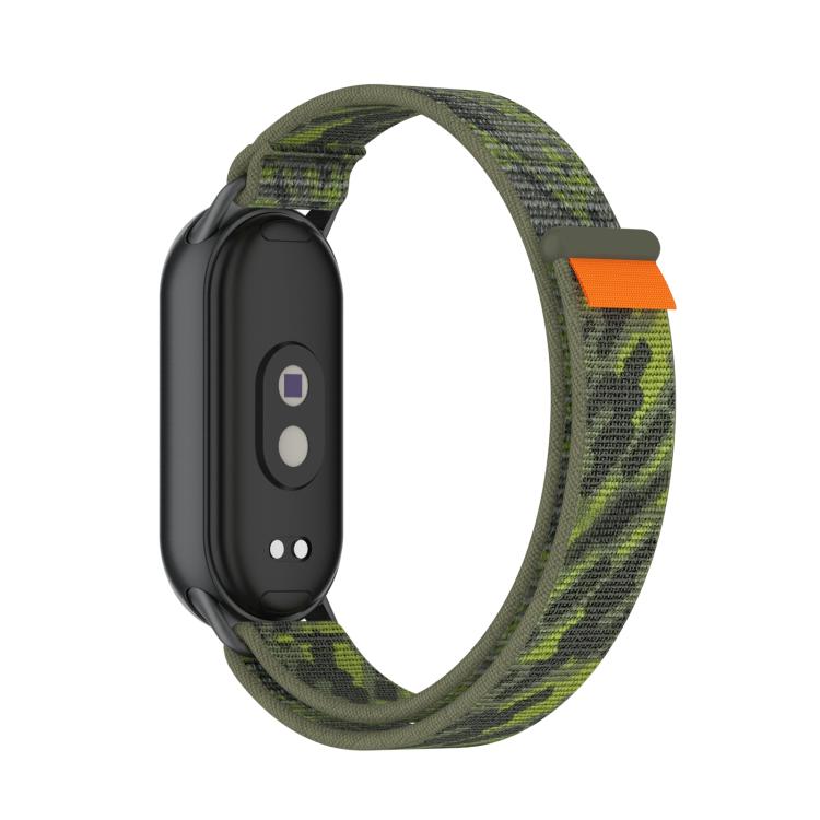 For Xiaomi Smart Band 10 / 9 / 8 Tail Style Nylon Hook And Loop Fastener Watch Band