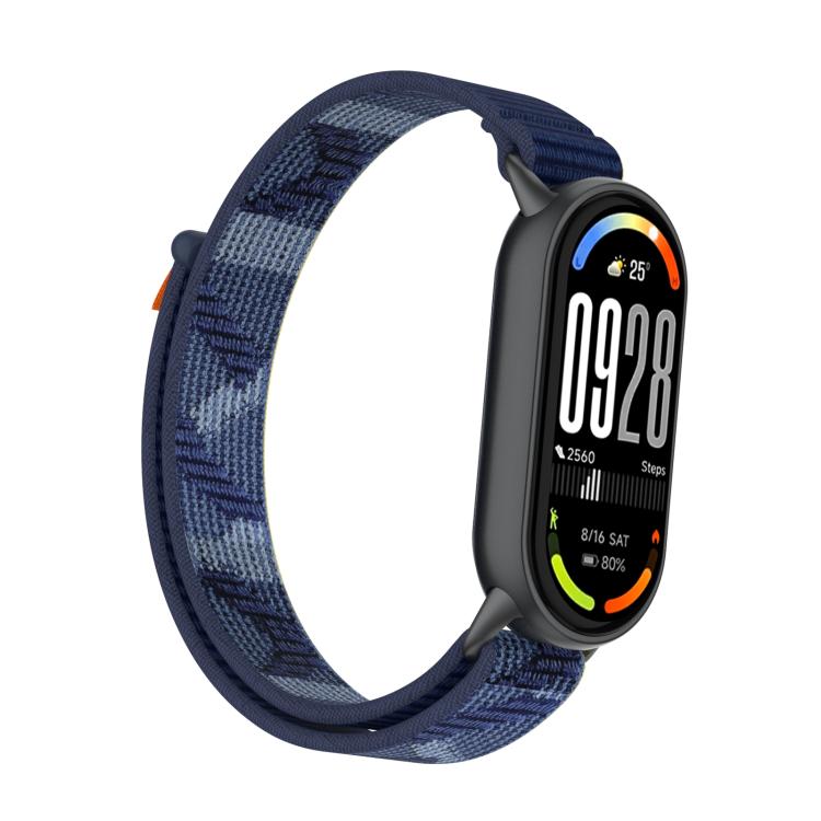 For Xiaomi Smart Band 10 / 9 / 8 Tail Style Nylon Hook And Loop Fastener Watch Band