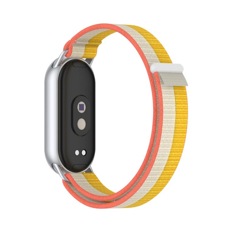 For Xiaomi Smart Band 10 / 9 / 8 Tail Style Nylon Hook And Loop Fastener Watch Band